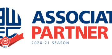 Red and blue Bolton Wanderers Associate Partner Logo