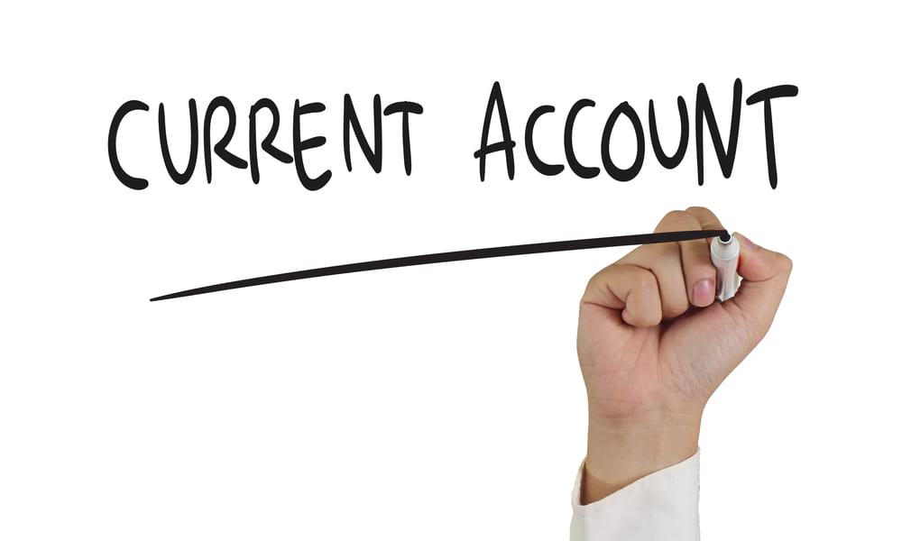 Current Account written in black pen