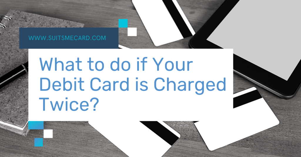 Black and white picture of debit cards, iPad and note book with text