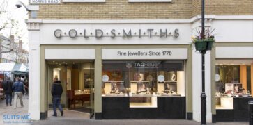 A branch of Goldsmiths London storefront