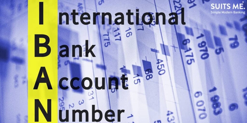 Acronym IBAN as International Bank Account Number which can be found via online banking platforms