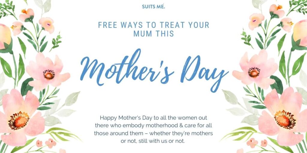 flowers on a white background with text about mother's day 2021