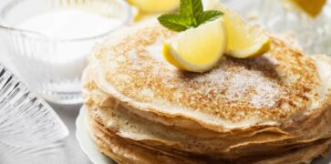 Pancakes with Lemon and Sugar