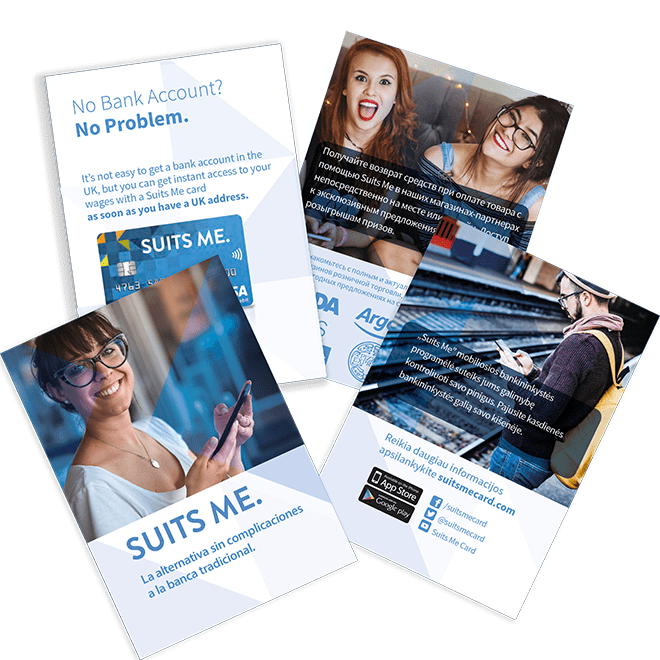 Picture of page from Suits Me cardholder brochure