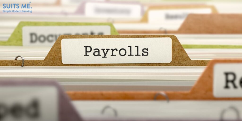 Payroll folder in a large folder - representing employees payroll slips and information