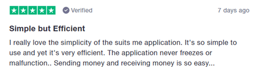 A Suits Me® Trustpilot Review screenshot