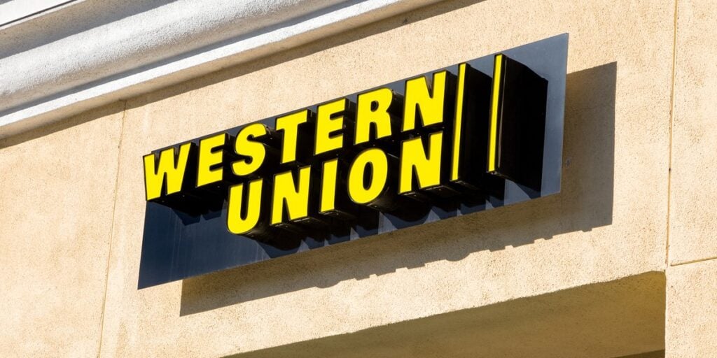 Western Union Bank Sign