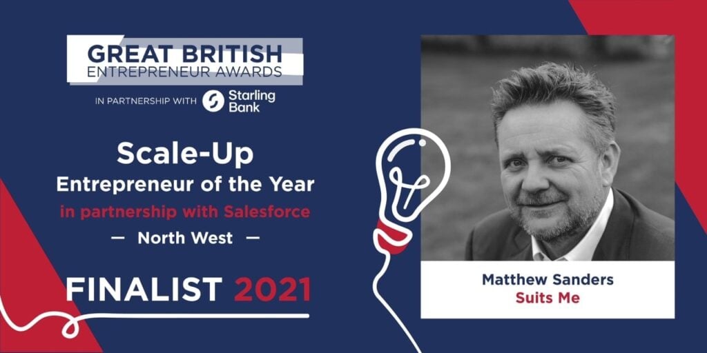 Matthew Sanders Great British Entrepreneur Award 2021 Finalist