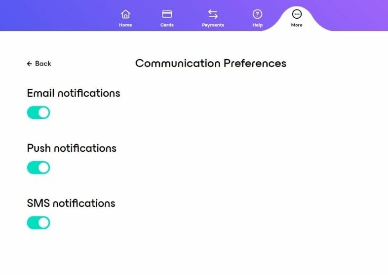 Communication Preferences in Online Banking