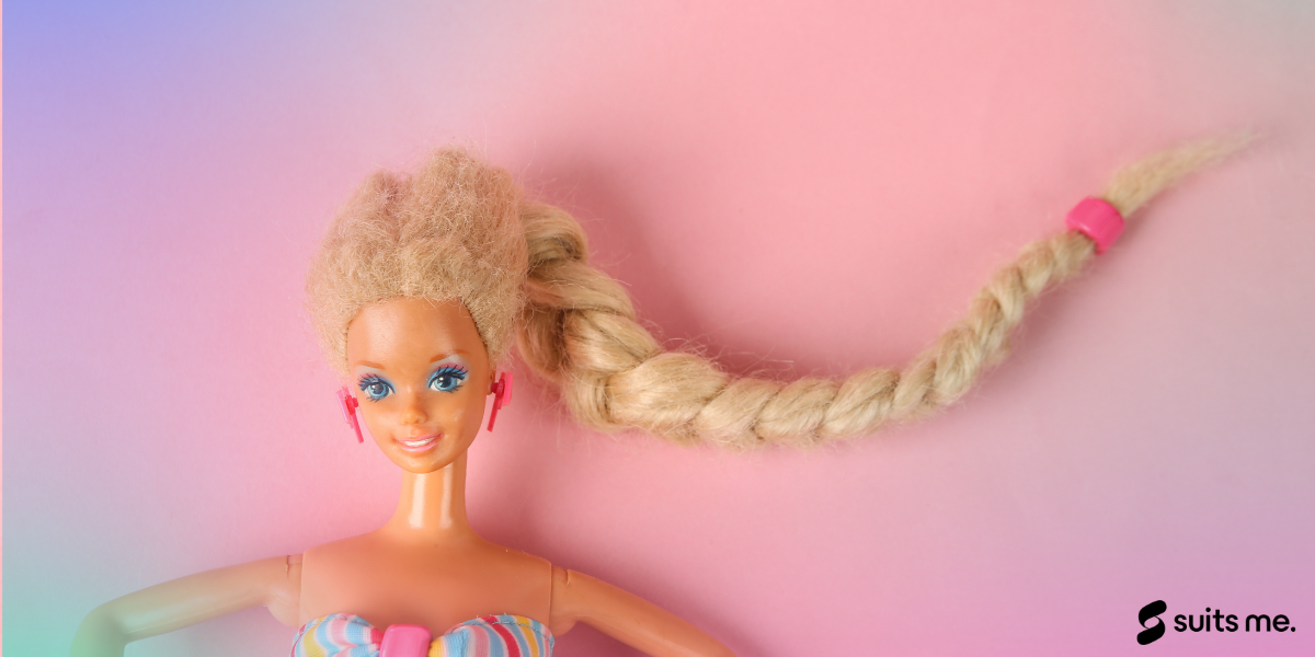 Barbie lady, in a Fits Me International.