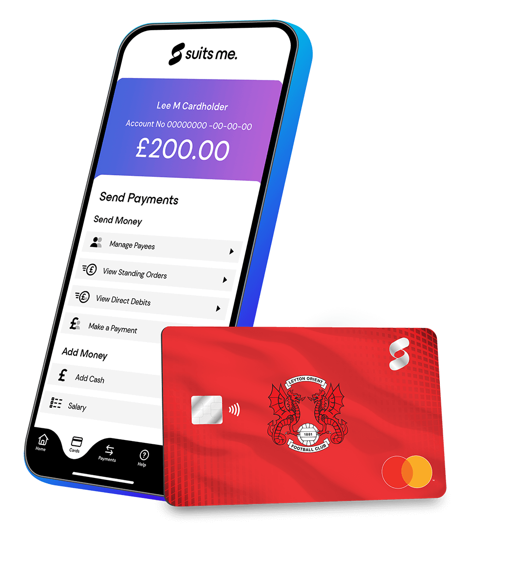 Leyton Orient FC debetkarte un lietotne Suits Me