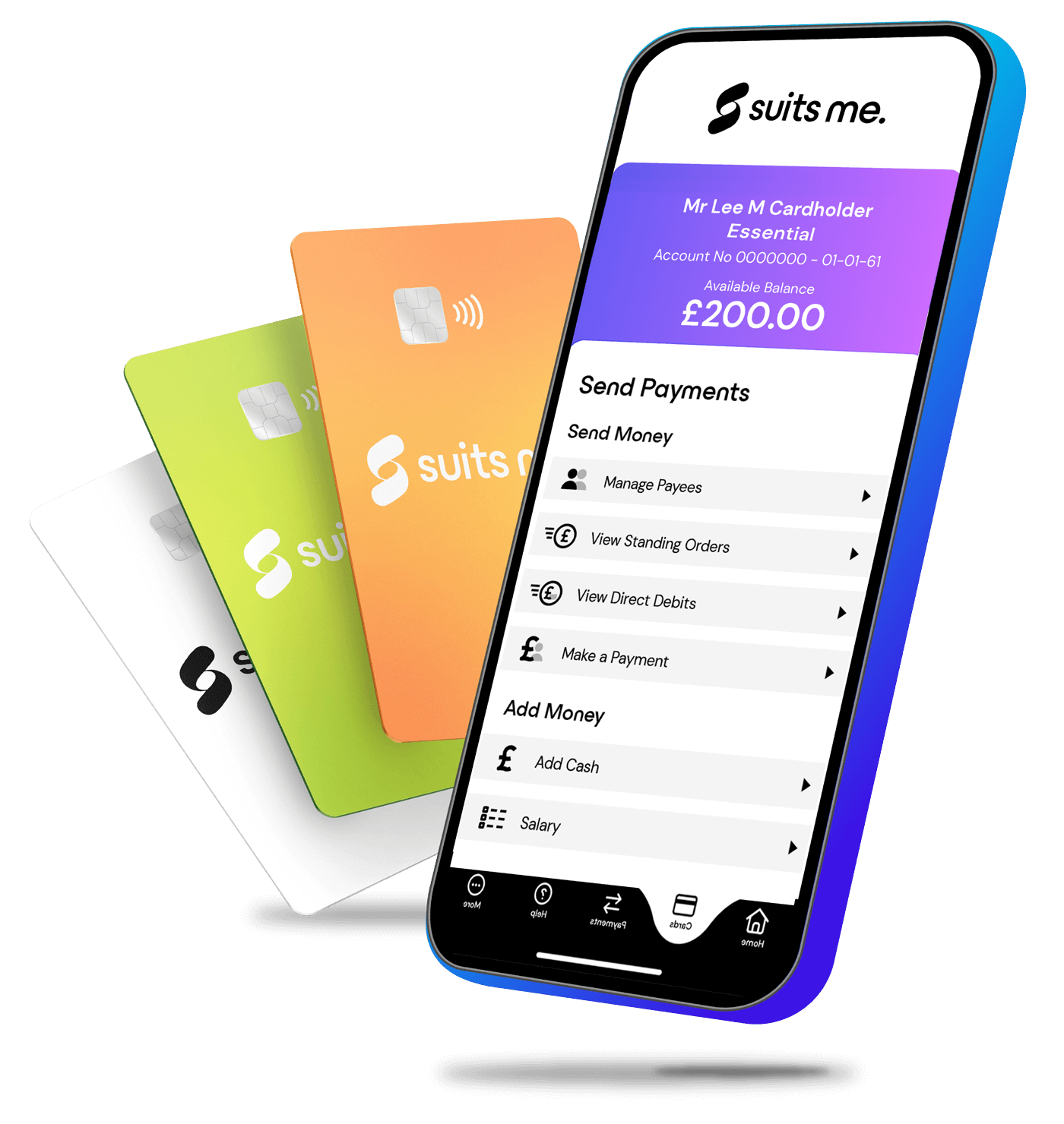 Счета дебетовых карт Suits Me