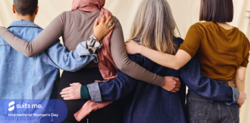 women holding each other